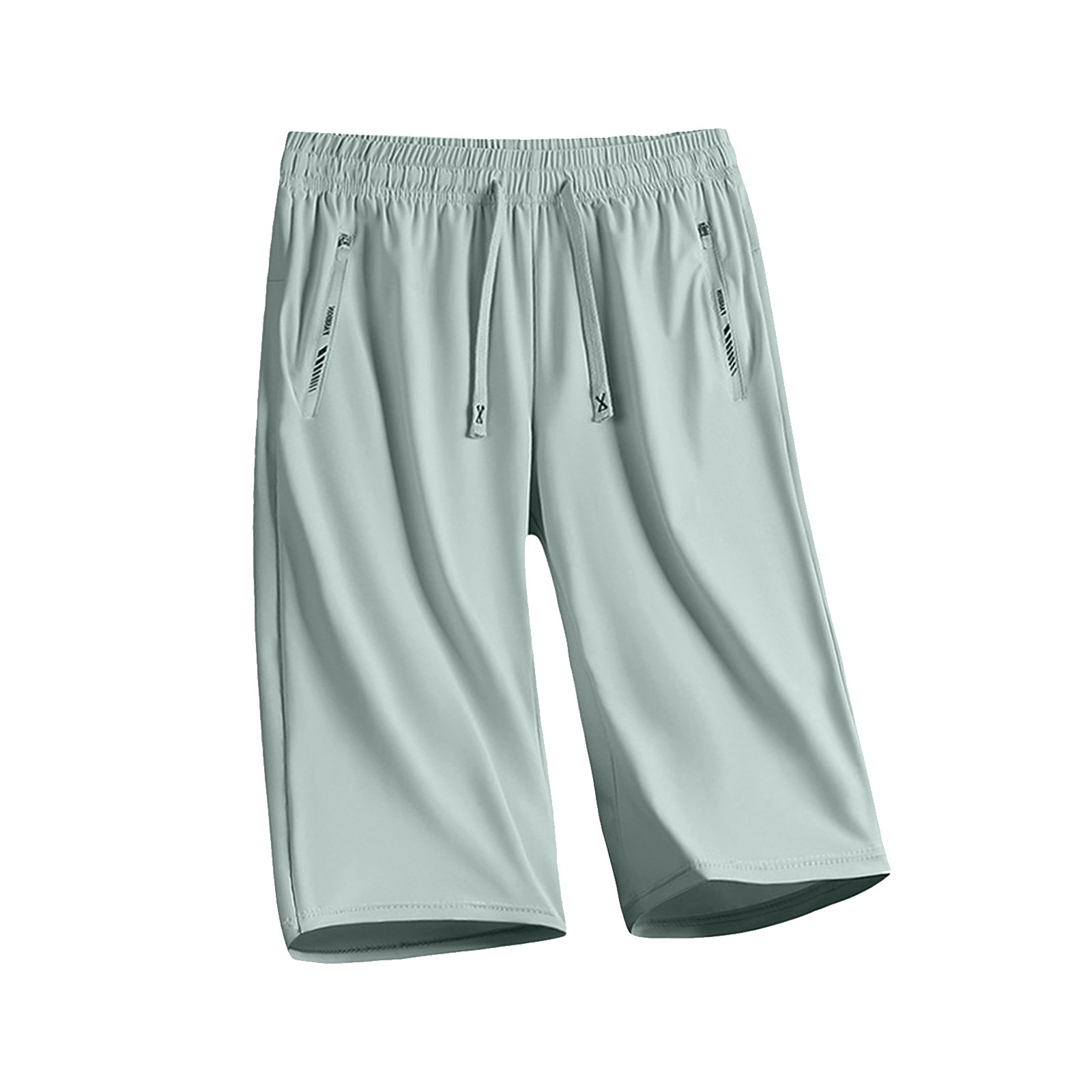Womens Shorts Ultra Stretch Breathable Elastic Waist Casual Quick Dry Wide Leg Loose Bermuda Shorts Summer Sports Drawstring Baggy Stretch Hiking Shorts with Pockets Light Green M